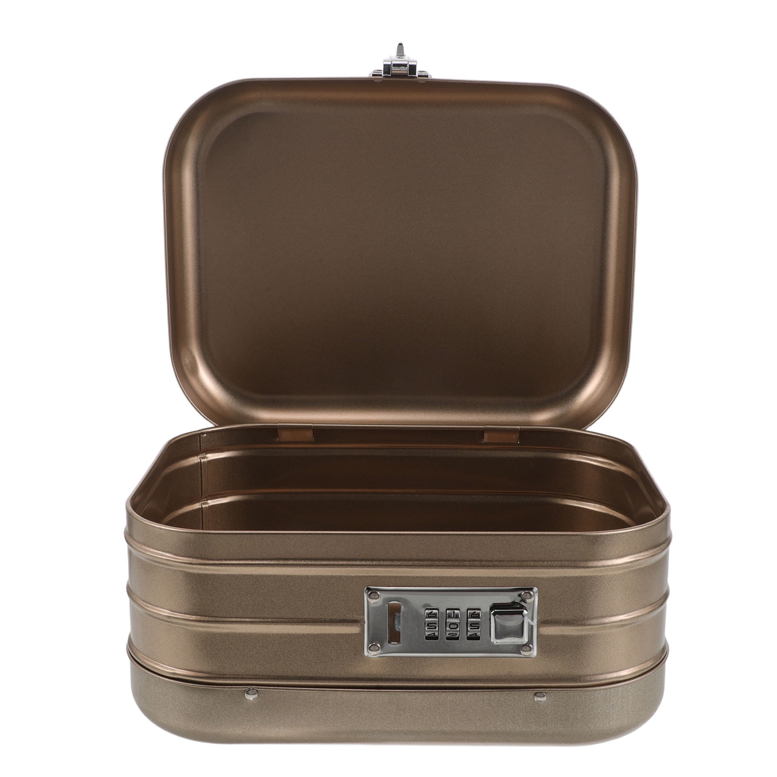 BESTYASH Keepsake Storage Box with Combination Lock Decorative Tinplate Organizer for Home Valuables