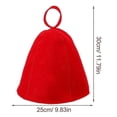 thumbnail image 2 of Felt Sauna Hat Thick Sauna Hat Water Absorbent Sauna Hat Breathable Sauna Felt Hat, 2 of 4