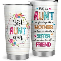 Gifts for Aunts - Aunt Gifts from Niece Nephew - Aunt Christmas Gifts, Birthday Gifts for Aunt, Aunt Mother Day Gifts - 20oz Best Aunt Ever Stainless Steel Tumbler