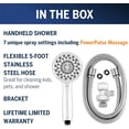 thumbnail image 3 of Waterpik High Pressure Hand Held Shower Head with Hose, PowerPulse Massage 7-Mode, Chrome XPB-763ME, 3 of 8