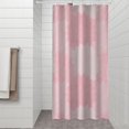 thumbnail image 2 of Pink Floral and Petal Pattern Shower Curtain 36"x72" ,Bathroom Decorative Shower Curtains Set with 12 Hooks,Modern Waterproof Washable Shower Curtain, 2 of 6