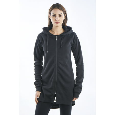 Ladies Gothic Cut out hooded fleece mini dress by Special One