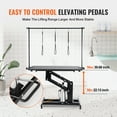thumbnail image 5 of VEVOR 43" Hydraulic Pet Grooming Table, Heavy Duty Dog Grooming Arm for Medium/ Small Dogs, Height Adjustable Dog Grooming Station, Anti Slip Tabletop /Dog Grooming Station, Max Bearing 400LBS, 5 of 9