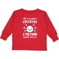 thumbnail image 3 of Inktastic If It Involves Chickens & The Farm Count me in Boys or Girls Long Sleeve Toddler T-Shirt, 3 of 5