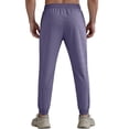thumbnail image 4 of Domuza Men's Sweatpants with Zipper Pockets Athletic Workout Lightweight Pants Quick Dry Running Joggers Purple M, 4 of 5