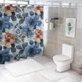 thumbnail image 7 of Fenyluxe Flowers Pretty Shower Curtain 100% Polyester Fiber with Hooks Bathroom Decoration for Home Hotel Condo Waterproof Fabric Shower Curtain 60x72, 7 of 7