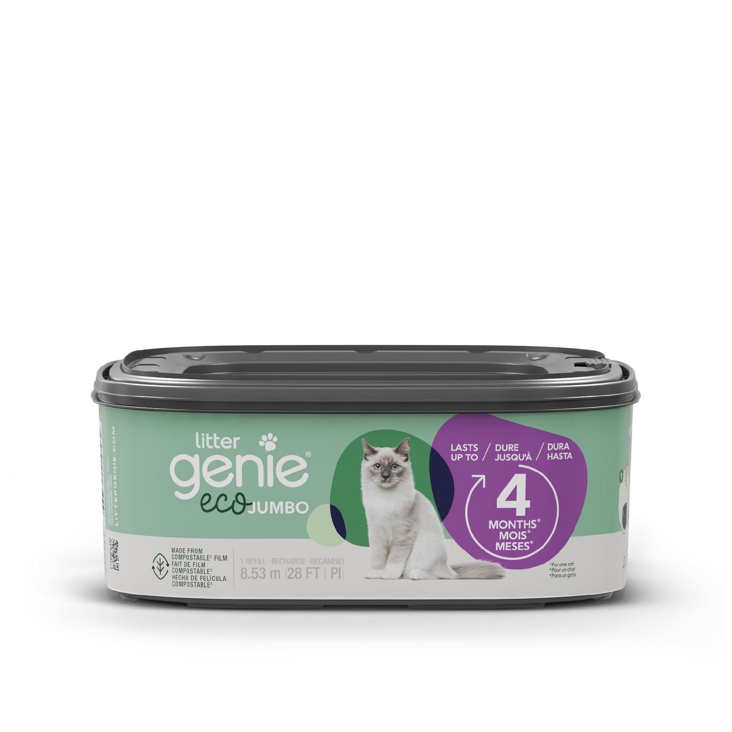 Recharge Litter Genie Eco Jumbo - 1 pk - Film compostable