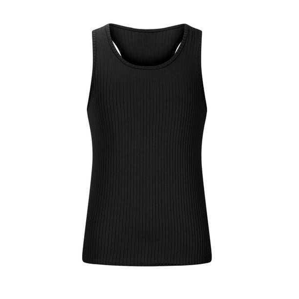 Summer Longline T Shirt Men Gyms Fitness Vest Sleeveless Loose Sports Tank  Tops