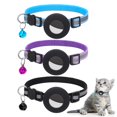 thumbnail image 1 of Pack de 3 collares de gato, collar de gato con cierre de seguridad en 3/8 y quot; Ancho, cinta reflectante y mascota para gatos y perros (3 colores) Feliz Sencillez, 1 of 5