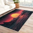 thumbnail image 1 of Vaporwave Area Rug - 3x4 Rug - Vaporwave Rug - 80s Sunset Mountain Area Rug - Synthwave Abstract Rugs - Retro Futurism Carpet, 1 of 7