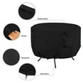 thumbnail image 6 of Round Patio Table Cover Heavy Duty 420D Waterproof Outdoor Furniture Cover Dining Table Cover (M- 36" Diax23 H, Black), 6 of 7