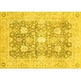 thumbnail image 1 of Ahgly Company Indoor Rectangle Abstract Yellow Modern Area Rugs, 2' x 3', 1 of 4