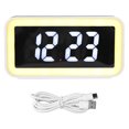 thumbnail image 2 of Reloj despertador digital rectangular, reloj despertador de carga inalámbrica Reloj despertador digital Reloj despertador de carga inalámbrica Mejore su experiencia, 2 of 14