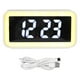 thumbnail image 1 of Reloj de alarma de carga inalámbrica USB de carga inversa LED de pantalla grande rectángulo reloj de alarma digital para dormitorio, 1 of 8