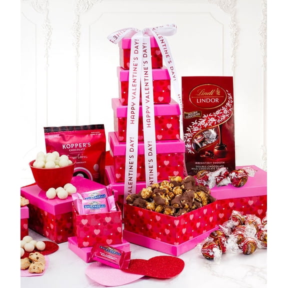 From You Flowers - Heartfelt Tower of Sweets for Birthday, Anniversary, Get Well, Congratulations, Thank You, All Occasions