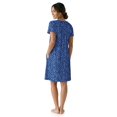 thumbnail image 4 of Aria Women’s Short Sleeve Split Neck Sweater Knit Nightgown, Sizes XS-5X, 4 of 6