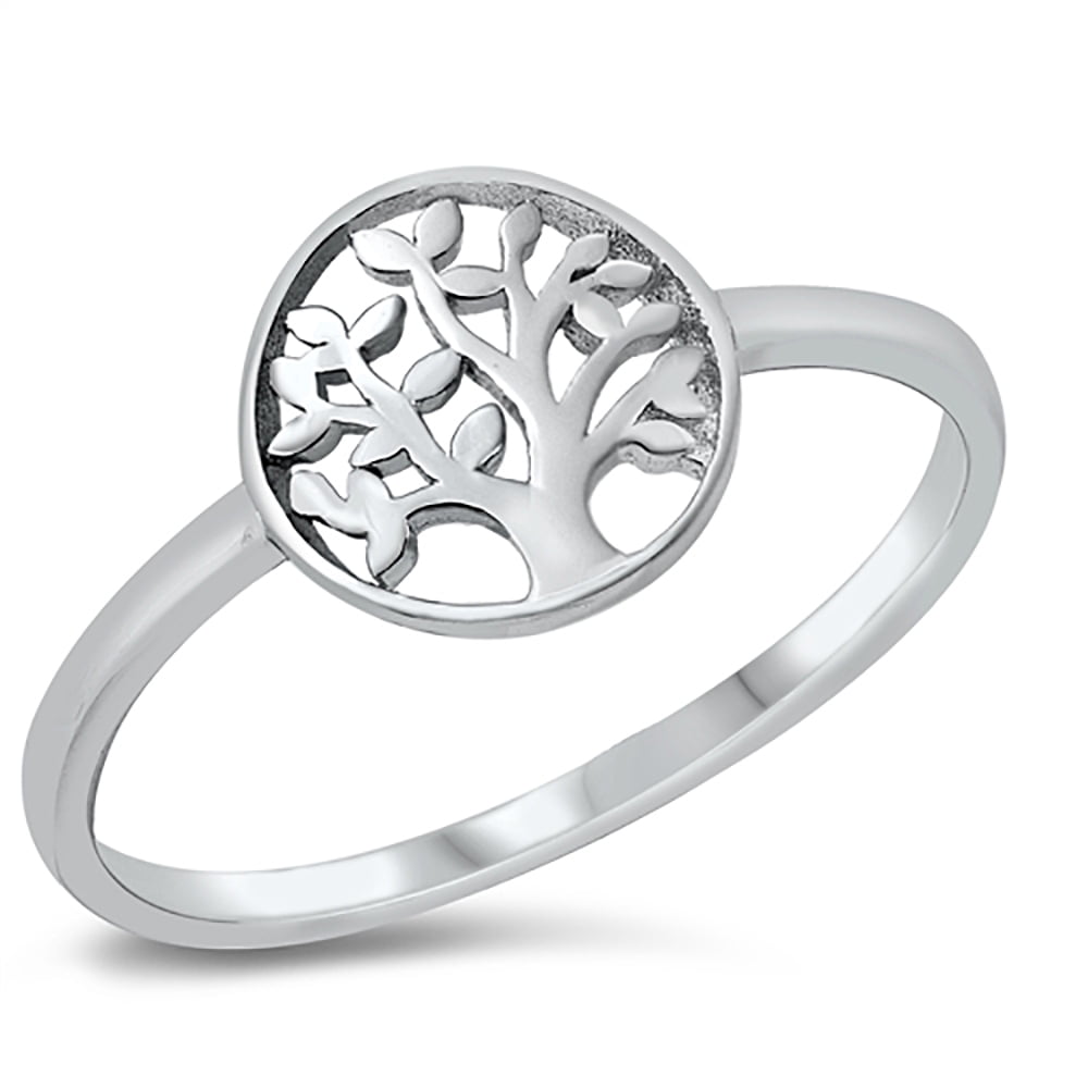 Details about   Tree of Life 925 Sterling Silver Women Ring Sizes 5-10 