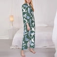 thumbnail image 2 of Bingfone Womens Pajama Sets Beautiful Whales Print,Long Sleeve Loungewear Pajamas Set-XX-Large, 2 of 8