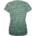 thumbnail image 2 of Math Geek Formulas Chalkboard All Over Womens T-Shirt - X-Large, 2 of 2
