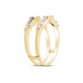 thumbnail image 4 of Baguette Cut White Natural Diamond Enhancer Ring Guard In 14K Solid Yellow Gold (0.5 Ct), 4 of 7