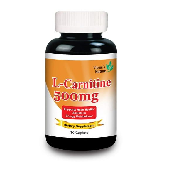 Vitane's Nature L - Carnitine - Supports Heart Health - Assists in Energy Metabolism - Pack Size 30