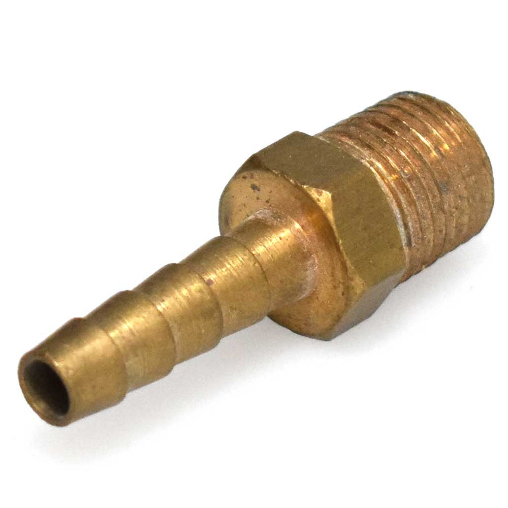Boat Barbed Fuel / Gas Hose Fitting Male 1/4 Inch NPT Brass