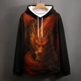 thumbnail image 5 of LAOLIUSN Men's Novel Dragon Hoodie 3D Print Graphic Hoodies Casual Cool Sweatshirt Pullover Size S–4XL, 5 of 7