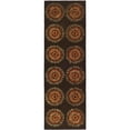 thumbnail image 4 of SAFAVIEH Soho Leanne Geometric Wool Area Rug, Brown/Gold, 7'6" x 9'6", 4 of 9