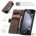 thumbnail image 5 of ELEHOLD Luxury Leather Wallet Case for Samsung Galaxy Z Fold7 with Card Slots Money Pocket Kickstand Magnetic Closure Shockproof Anti-Scratch Purse Case for Samsung Galaxy Z Fold7 ,Coffee, 5 of 11