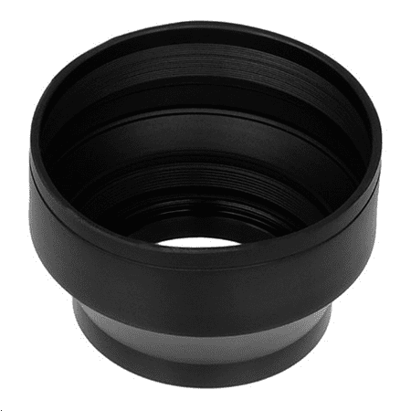 Fotodiox 3-Section Rubber Lens Hood, Sun Shade,