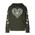 thumbnail image 4 of New Arrivals TaLove Womens Fall Fashion 2025 Hoodies For Women Zip Up Cotton Plus Size Plain Color Sweatshirts For Women Womens Long Sleeve Tops Workout Womens Tops Dressy Casual Summer 3/4 Sleeves, 4 of 4