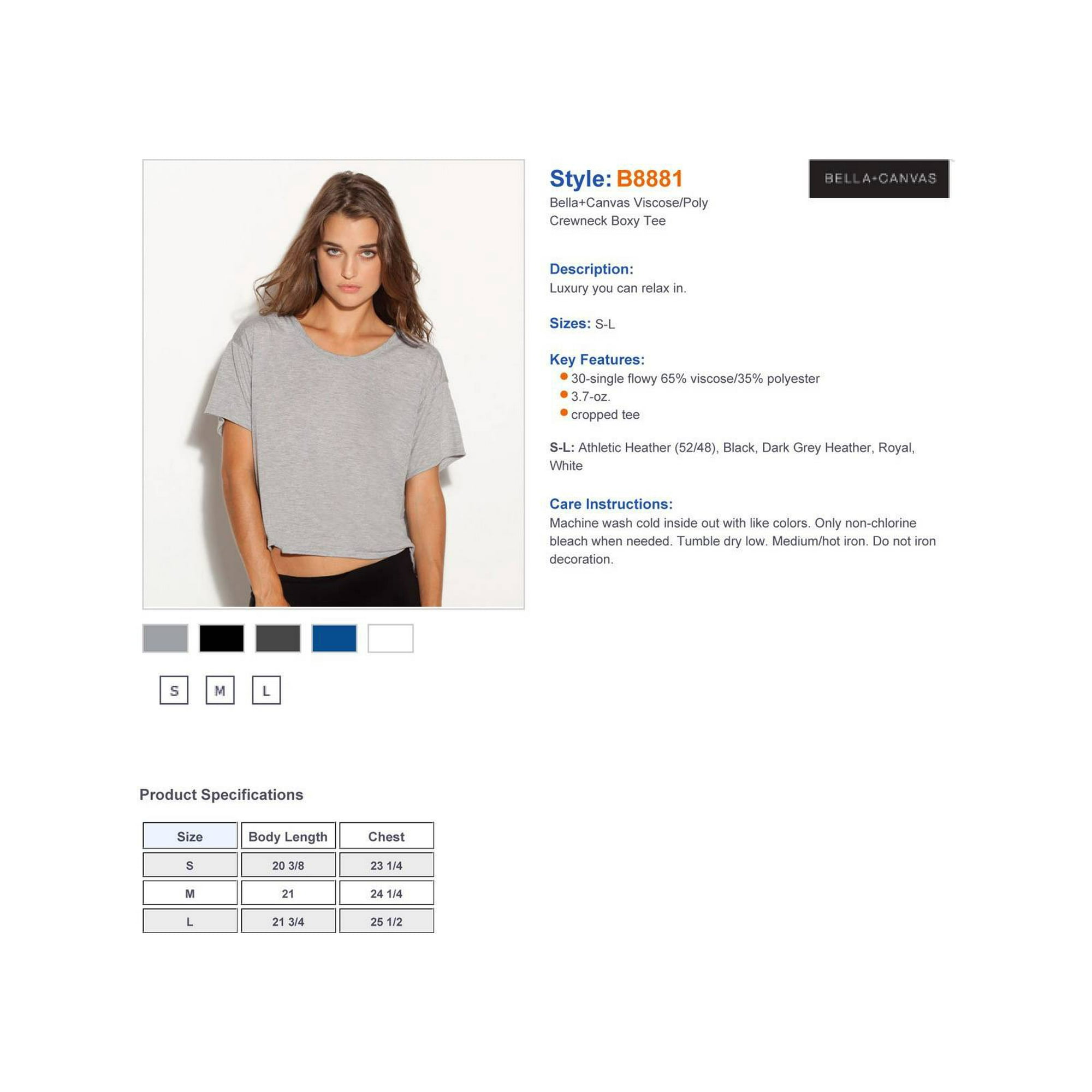 Bella canvas boxy tee sales