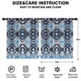 thumbnail image 2 of Blackout Kids Curtains,Blue Ethnic Geometric Pattern Childrens Insulated Curtains Set Of 2,Bedroom Essentials,Toddler Room Decor 52x63in(132x160cm), 2 of 5