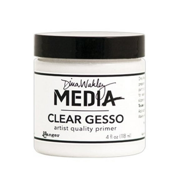 Ranger Ink Dina Wakley Media Clear Gesso 4 Ounce Jar
