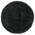 thumbnail image 3 of SAFAVIEH Milan Harlow Solid Plush Shag Area Rug, Dark Grey, 3' x 3' Round - Modern Design, Dark Grey, Non-Shedding & Easy Cleaning, Ultra Plush Thick Pile, Ideal for Living Room, Bedroom, 3 of 10