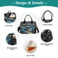 thumbnail image 3 of FORMRS Insulated Lunch Bag for Work School Unisex Large Capacity Cooler with Shoulder Strap, Dark Mountains, 3 of 6