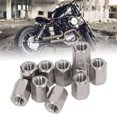 thumbnail image 4 of "10-Pack M10x1.5 Stainless Steel Hex Coupling Nuts - 25mm Length, 304 Grade Rustproof Threaded Connectors for Bolts & Studs", 4 of 6