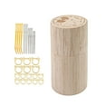 thumbnail image 2 of Abbraccia Embroidery Needle Pin Case Craft Knitting Box Round Carved Storage Case Sewing Needle Storage Box for Home Bracelets Earrings Case Needle Ring, 2 of 7