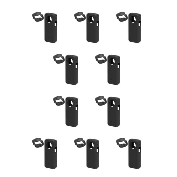 Funda de silicona Seitruly para cámara Insta 360 X3 10piezas negra