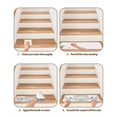 thumbnail image 5 of Peach Blossom Stair Treads for Wooden Steps Indoor Runner Rug Carpet, Nature Pink Blue Flower Spring Birds 4 Pieces Peel and Stick Staircase Step Treads Covers Washable Throw Door Mats, 30"x8", 5 of 6