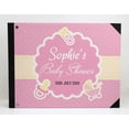 thumbnail image 3 of Darling Souvenir Pink Polka Dot & Frame Baby ShowerGuestbookHardbound Cover Personalized Printed MemoryGuestRegistry-9 x 12 Inches, 3 of 5