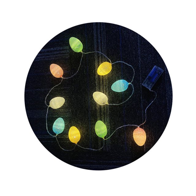 String Lamp Battery Powered Energy-saving Creative Shape Soft Lighting Extra-Long Decorative Realistic Indoor Outdoor Easter Egg LED String Light Prop Party Supplies