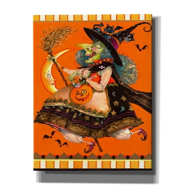 Epic Graffiti 'Witch' by David Galchutt, Canvas Wall Art, 26"x34"
