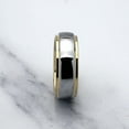 thumbnail image 3 of GHSDFBB Tungsten Rings For Men Women Wedding Band Two Tones Gold Silver Engagement Sizes 6-16, 3 of 6