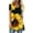 Orange, variant on GceSteap Summer Short Sleeve Tunic Long Tops for Women Trendy Plus Size Flowy Shirts Casual Sexy V Neck Smocked Sunflower Print Blouse Earthy Yellow M