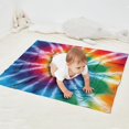 thumbnail image 2 of Colorful Rainbow Tie Dye Spiral Pattern Blanket,Comfortable Soft Flannel Throw Blanket,All Season,Warm Lightweight Blankets for Sofa Bed Couch Living Room Chair,30"x40", 2 of 4