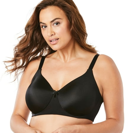 

Comfort Choice Women s Plus Size Back-Smoothing Wireless T-Shirt Bra Bra