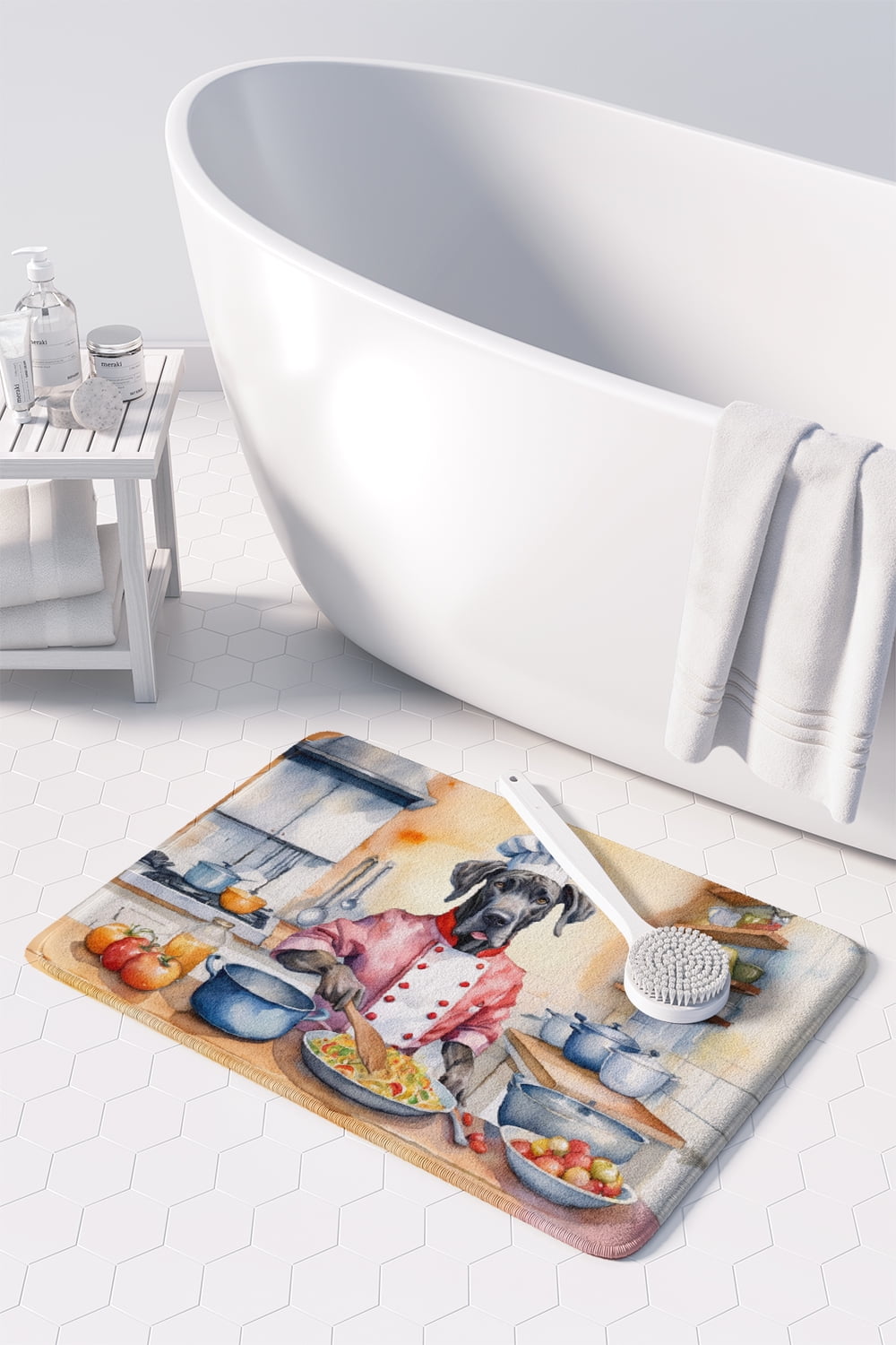 Yorkie Yorkshire Terrier The Chef Memory Foam Kitchen Mat