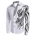 thumbnail image 6 of COOFANDY Men's Fashion Print Dress Shirt Casual Cotton Button Down Shirts, 6 of 7