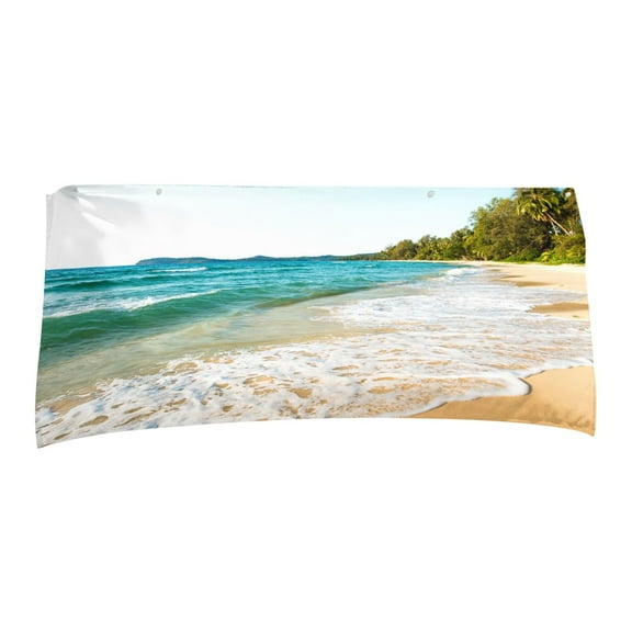 PFFRIZ Sunset Hawaiian Palm Tree Print Beach Towels, Quick Dry Sand Free Beach Towels for Adults, Super Absorbent Bath Towels 30x60 Inch Clearance